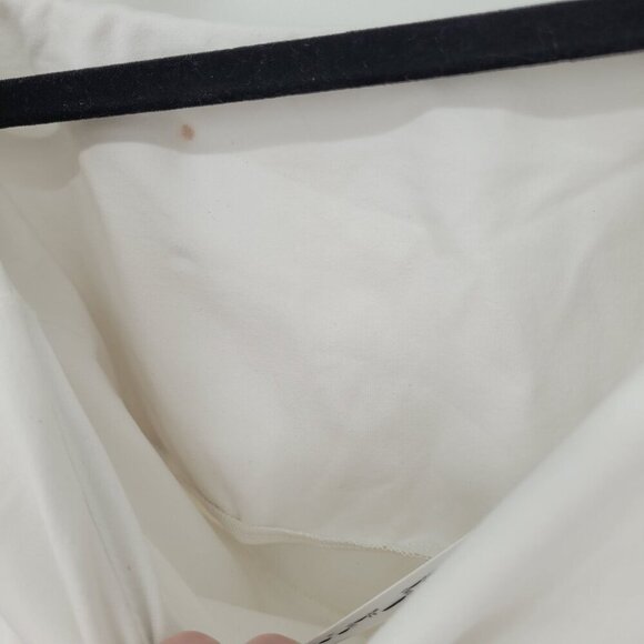 Susana Monaco womens XS white off shoulder swing top built in Made in USA - Picture 6 of 8